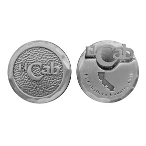 Rustic El Cab Coin Ball Marker - Silver