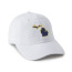 White Cap - Blue Fill with Maize Yellow Outline