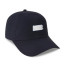 White Cap - Navy Fill with Silver Outline